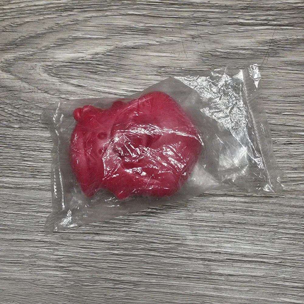 Vintage Pebbles Cereal Toy - Fred Flinstone - Red Coin Purse By Hasbro - Sealed